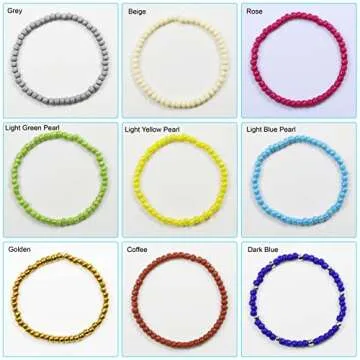 Bala&Fillic 4mm Red Glass Seed Beads for Jewelry Making