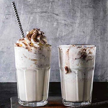 ALINK Biodegradable Black Paper Straws for Parties and Events