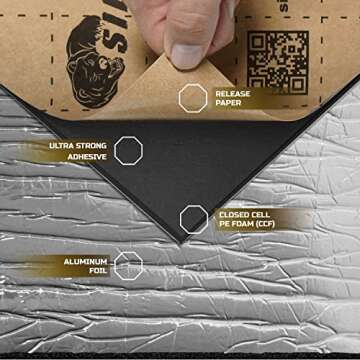 Siless Liner 157 mil - Premium Sound Deadening & Heat Insulation Foam 36 sqft