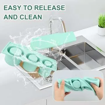 Minstely Silicone Ice Cube Tray for Easy Hollow Ice