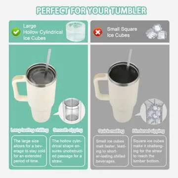 Minstely Silicone Ice Cube Tray for Easy Hollow Ice