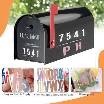 Letter Stickers 30 Sheets 1500 PCS Large Alphabet Sticker 2 Inch Vinyl Self Adhesive Stick on Stickers for Water Bottles Cup Mailbox Number Address Craft Scrapbooking Bulletin Board Decor Multicolor