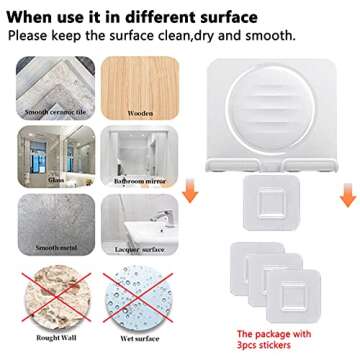 cymtkbr Wall Phone Holder for Shower Bathroom Kitchen