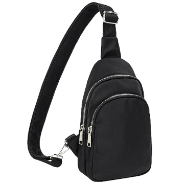 INICAT Nylon Small Crossbody Bags for Women 1L Sling Bag for Men Shoulder Bag Fanny Pack Travel Esse...