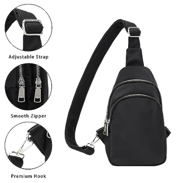 INICAT Nylon Small Crossbody Bag Travel Essential for All