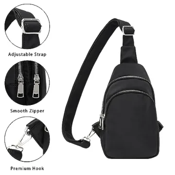 INICAT Nylon Small Crossbody Bag Travel Essential for All