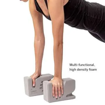 WRIST Buddy® Yoga Blocks 2 Pack | Reduces and Prevents Wrist Pain, Enhances Comfort Stability and Grip Strength on the Blocks | Hand-Shaped Blocks | EVA Foam Accessories Set | Best Gifts for Yoga