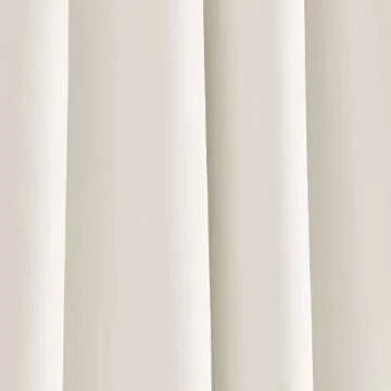 Lush Decor Reyna Ruffle 100% Lined Blackout Window Curtain Panel, Single Panel, 54" W x 84" L, White - Flowy Blackout Curtain - Farmhouse Ruffle Curtains for Bedroom, Living room, or Dining Room