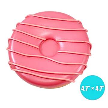 YangShiMoeed Bathroom Accessories Sets Organizer Complete with Milkshake Lotion/Soap Dispenser,Egg Tube Bath Cup/Tumbler,Donut Soap Dish,Cake Toothbrush Holder for Kids Bath Decor (Pink)