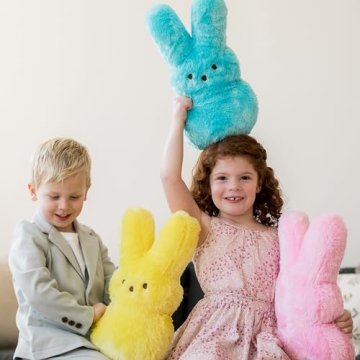 Adorable 15" Animal Adventure Shaggy Bunny Peeps Plush Toy