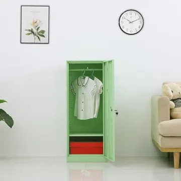 Stylish DAYTOYS 1 Door Metal Locker for Kids Storage