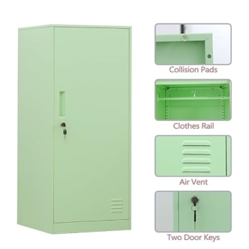 Stylish DAYTOYS 1 Door Metal Locker for Kids Storage