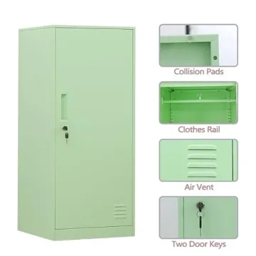 Stylish DAYTOYS 1 Door Metal Locker for Kids Storage