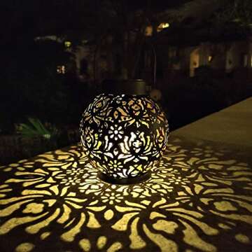 EXCMARK Outdoor Solar Lanterns for Garden and Patio