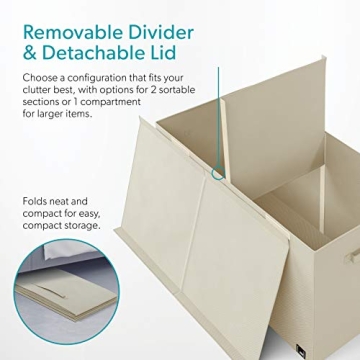 Mindspace Toy Chest - 2 Bin Storage Organizer for Kids