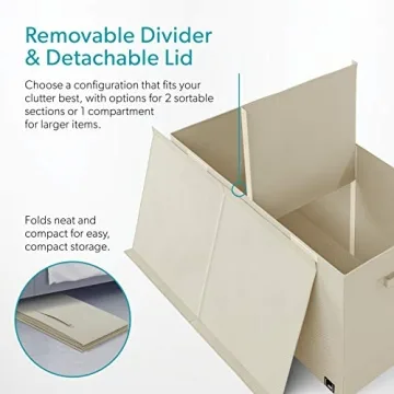 Mindspace Toy Chest - 2 Bin Storage Organizer for Kids