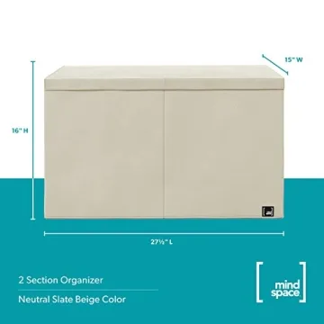 Mindspace Toy Chest - 2 Bin Storage Organizer for Kids