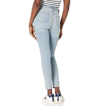 Daily Ritual Women's High-Rise Skinny Jeans - Flattering Fit for Every Body Type