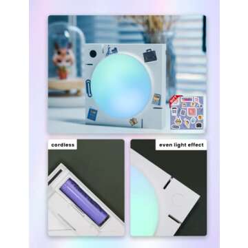 Cololight LED Lights, Wall Lights for Room Decor, Multi-Color Music Sync Ambient Lights for Bedroom, Night Lights, Gaming Lights Compatible with Alexa, Google Assistant (White)