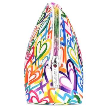 iscream Corey Paige Cosmetic Bag - Graffiti Hearts Style