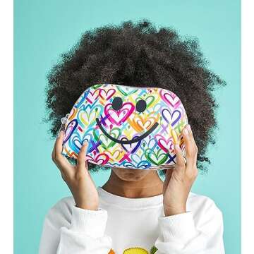 iscream Corey Paige Cosmetic Bag - Graffiti Hearts Style