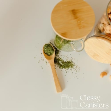 17-Oz Glass Jars with Bamboo Lids Airtight Storage Containers