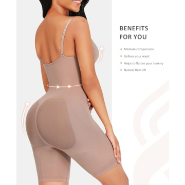 FeelinGirl Seamless Butt Lifter Shapewear Bodysuit
