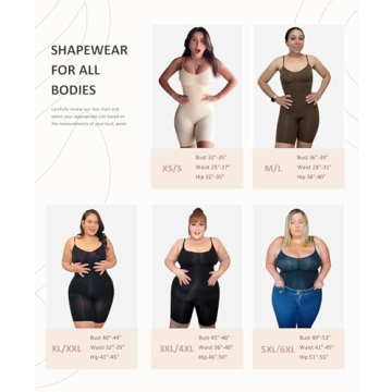 FeelinGirl Seamless Butt Lifter Shapewear Bodysuit