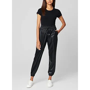 [BLANKNYC] Women's Vegan Leather Jogger for Chic Comfort
