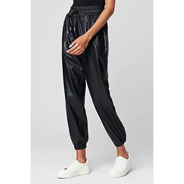 [BLANKNYC] Women's Vegan Leather Jogger for Chic Comfort