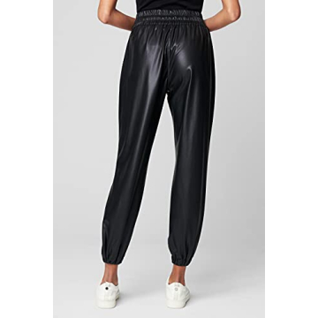 [BLANKNYC] Women's Vegan Leather Jogger for Chic Comfort