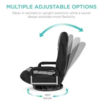 Adjustable Swivel Gaming Chair for Kids & Adults