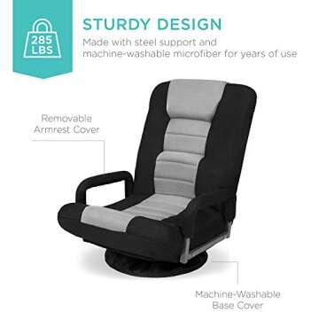 Adjustable Swivel Gaming Chair for Kids & Adults