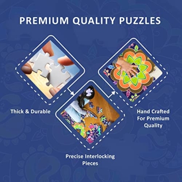 Kulture Khazana Rangoli Mandala Puzzle - 48 Piece Art Puzzle