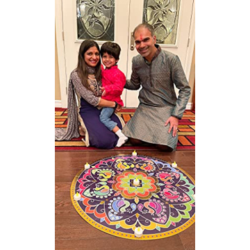 Kulture Khazana Rangoli Mandala Puzzle - 48 Piece Art Puzzle