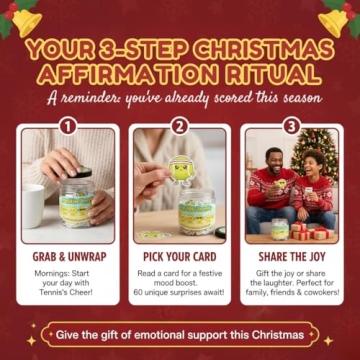 Positive Tennis Jar: 60 Affirmation Cards for Motivation