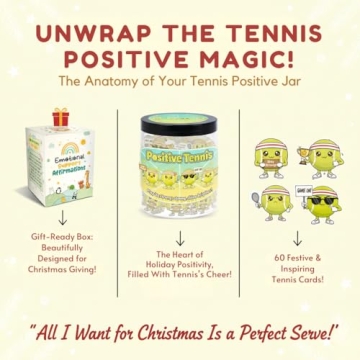 Positive Tennis Jar: 60 Affirmation Cards for Motivation