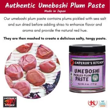 Emperor's Kitchen Umeboshi Pickled Plum Paste - Authentic Japanese Flavor