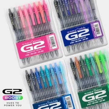 Pilot G2 Premium Gel Pens, Vibrant Pink Collection, 8 Pack