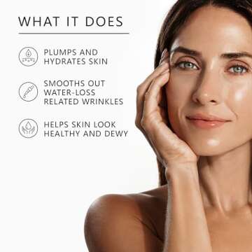 Asterwood Hyaluronic Acid Serum for Face - Plumping, Anti-Aging, Hydrating - Fragrance-Free - 8 Fl Oz