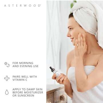 Asterwood Hyaluronic Acid Serum for Face - Plumping, Anti-Aging, Hydrating - Fragrance-Free - 8 Fl Oz