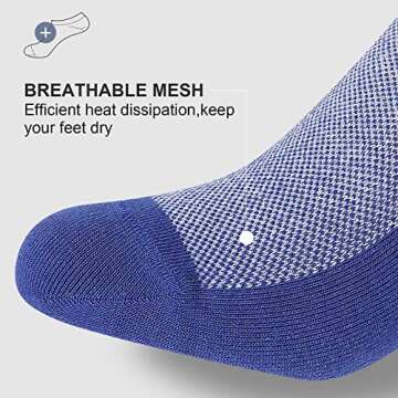 wernies No Show Men Socks, Low Cut Ankle Sock, Men Short Socks Casual Cotton Socks Size 11-13