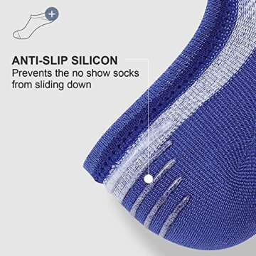 wernies No Show Men Socks, Low Cut Ankle Sock, Men Short Socks Casual Cotton Socks Size 11-13