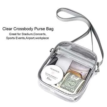 gdbis Clear Crossbody Bag for Concerts and Sports Events