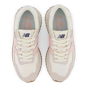 New Balance Women's 237 V1 Classic Sneaker, Sea Salt/Pink Haze, 11