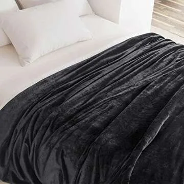 EIUE Flannel Throw Blanket - Cozy Full Body Fleece Quilt