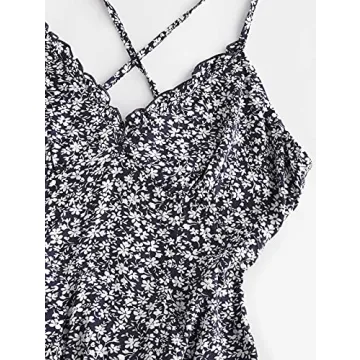 Ditsy Floral Cami Mini Dress for Women - ZAFUL
