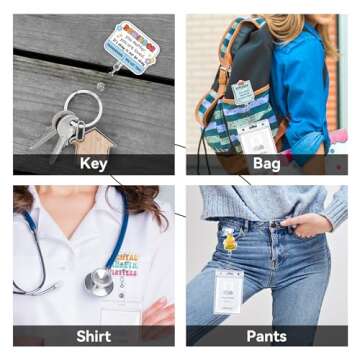 Cute Funny Retractable Badge Reel Set for Nurses, Teachers