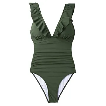 CUPSHE Ruffled One Piece Swimsuit for All Body Types