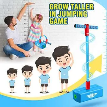 Toys for 3-12 Year Old Boys Girls, Foam Pogo Jumper for Kids Gifts for 3-12 Year Old Boys Girls Pogo...
